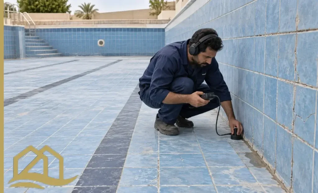 أين تحدث تسربات المسابح وكيف نحدد مصدرها؟
