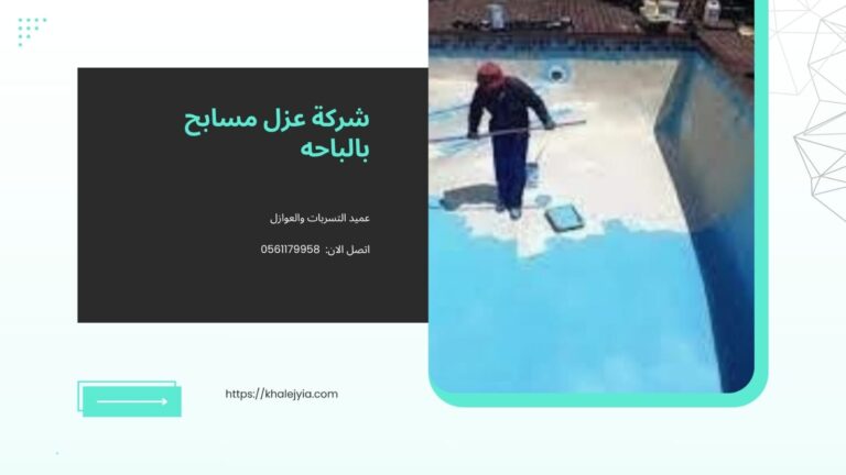 شركة عزل مسابح بالباحه خصم 50%مع الضمان