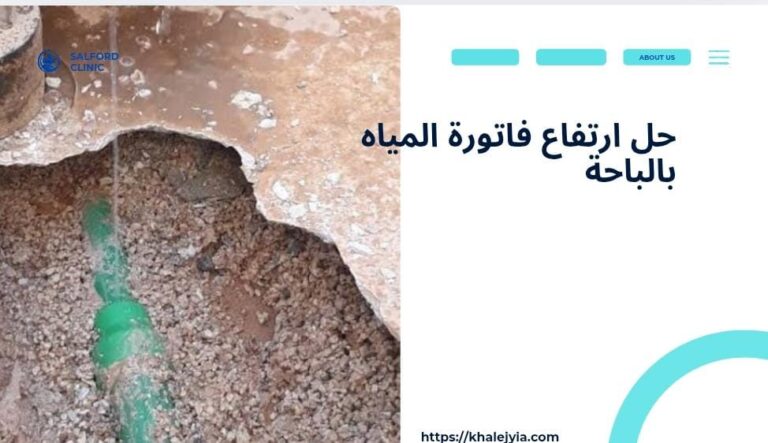 شركة حل مشكلة ارتفاع فاتورة المياه بالباحه